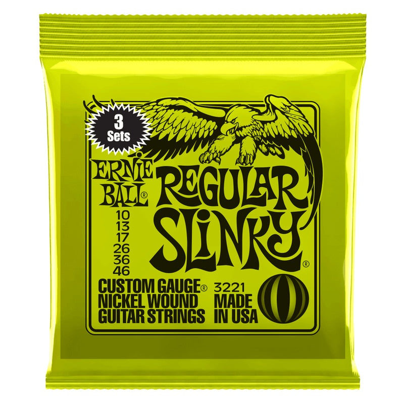 Ernie Ball Regular Slinky Electric Guitar Strings 6-Pack